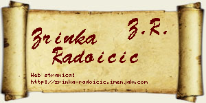 Zrinka Radoičić vizit kartica